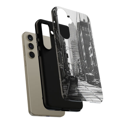 Urban Cityscape Line Perspective Samsung S24 - Tough Phone Case