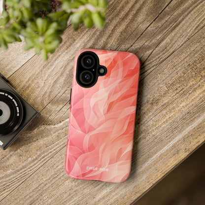 Peach Wave Drift iPhone 16 Plus Case - Tough