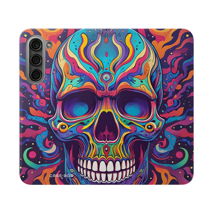 Psychedelic Skull - Samsung S23+ Case - Wallet
