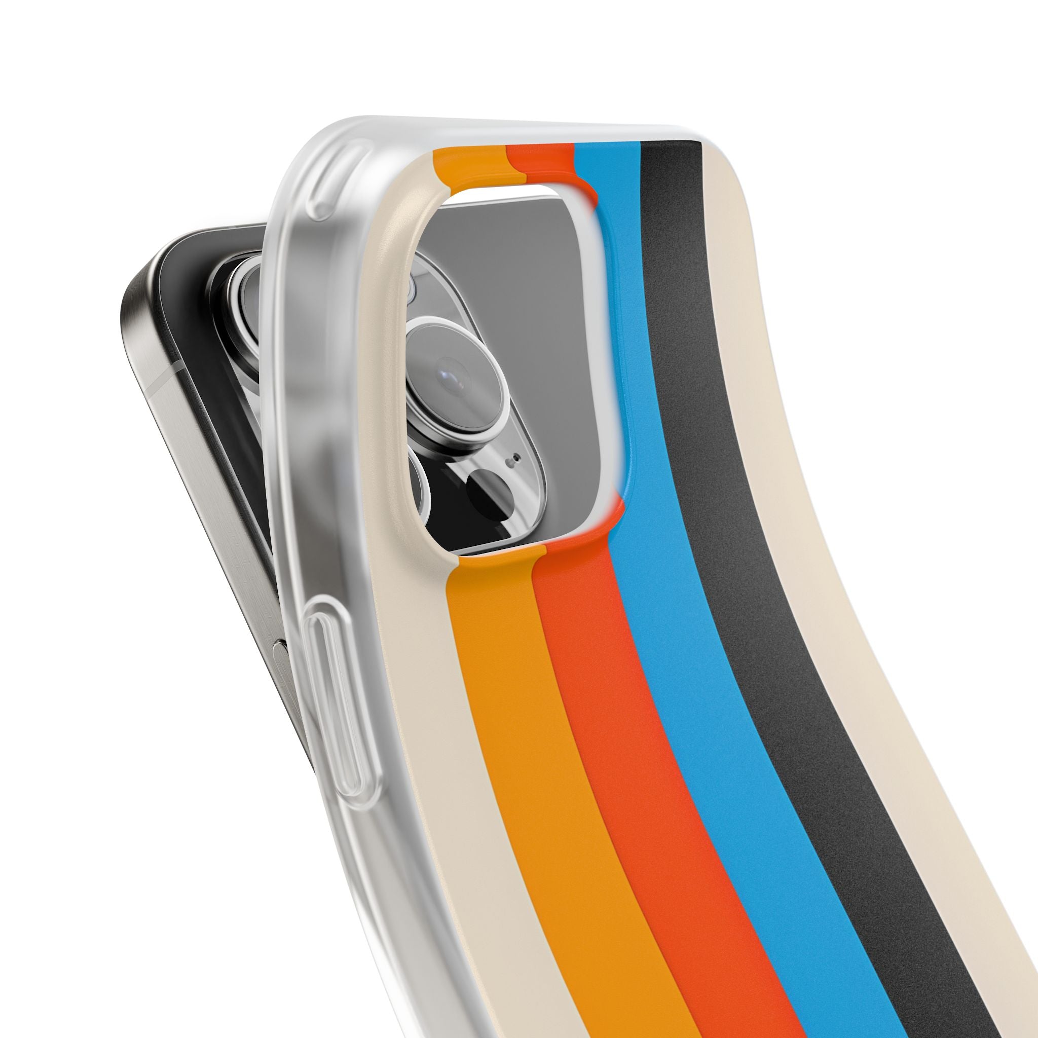 Vivid Stripe Harmony iPhone 16 Pro Max Case - Soft