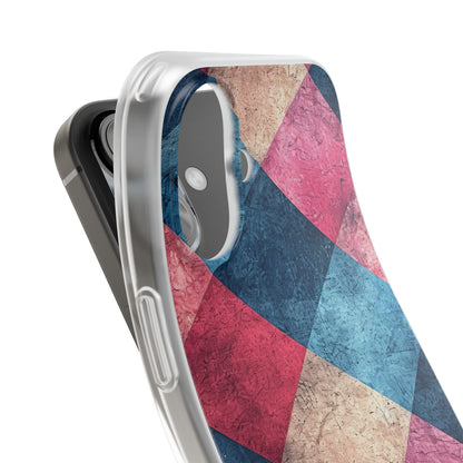 Bold Geometric Squares - Flexi iPhone 16 Phone Case