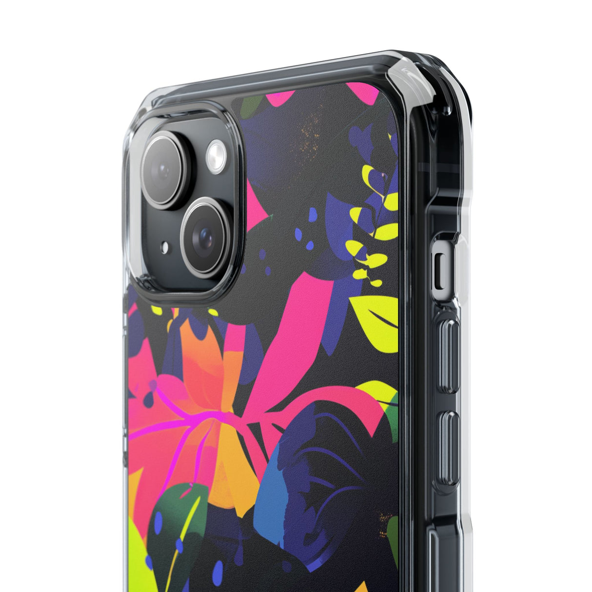 Neon Pantone Pattern | Phone Case for iPhone (Clear Impact Case - Magnetic)