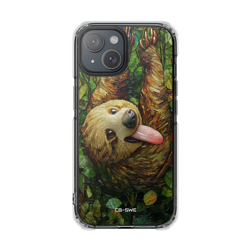 Sloth Hangs Playfully iPhone Case - Impact