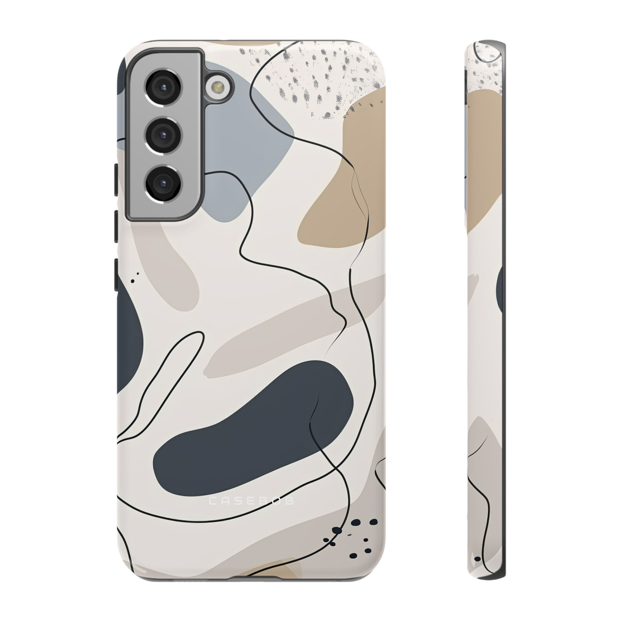 Grey Lines Simplicity - Protective Phone Case