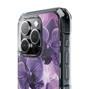 Radiant Orchid Design | Handyhülle für iPhone (Clear Impact Case – magnetisch) 