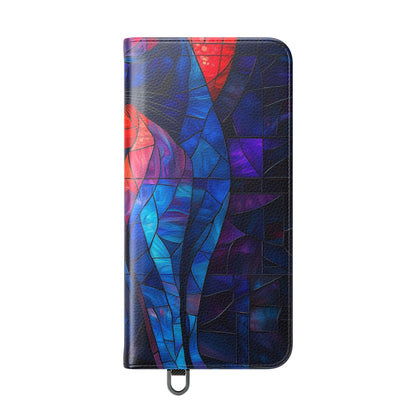 Stained Glass Cat - Samsung S25+ Case - Wallet