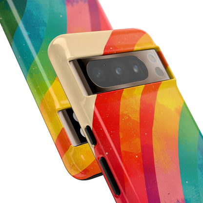 Textured Rainbow Arc Google Pixel 8 Pro Case - Tough