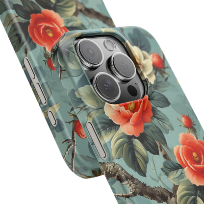 Vintage Floral Romance iPhone 16 - Slim Phone Case