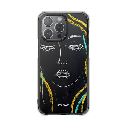 Vivid Minimalist Portrait iPhone Case - Impact