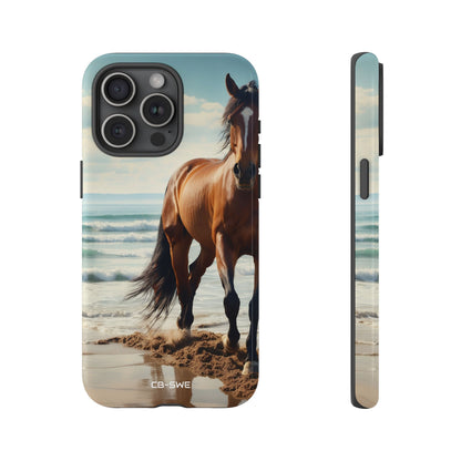 Horse Gallops Shoreline - iPhone Case