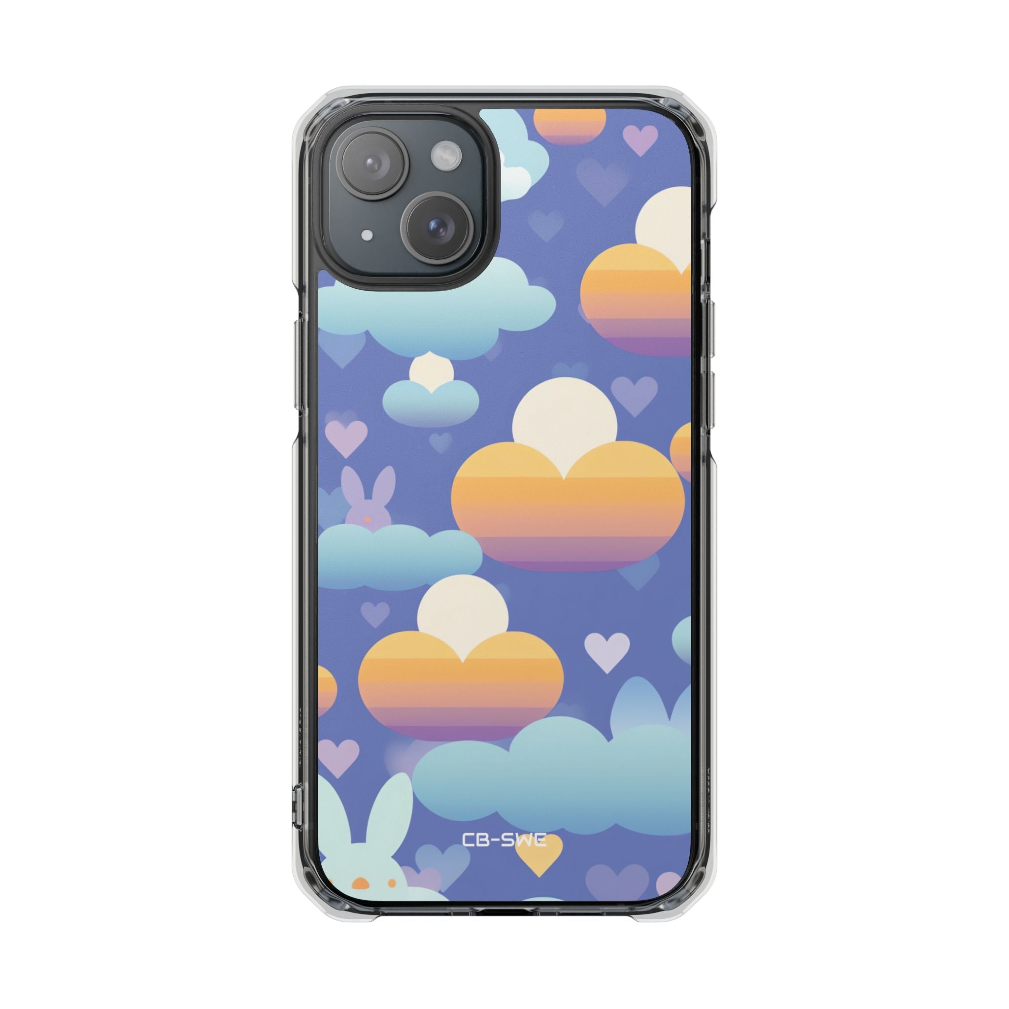 Bunnies Dance Among Clouds iPhone Case - Impact