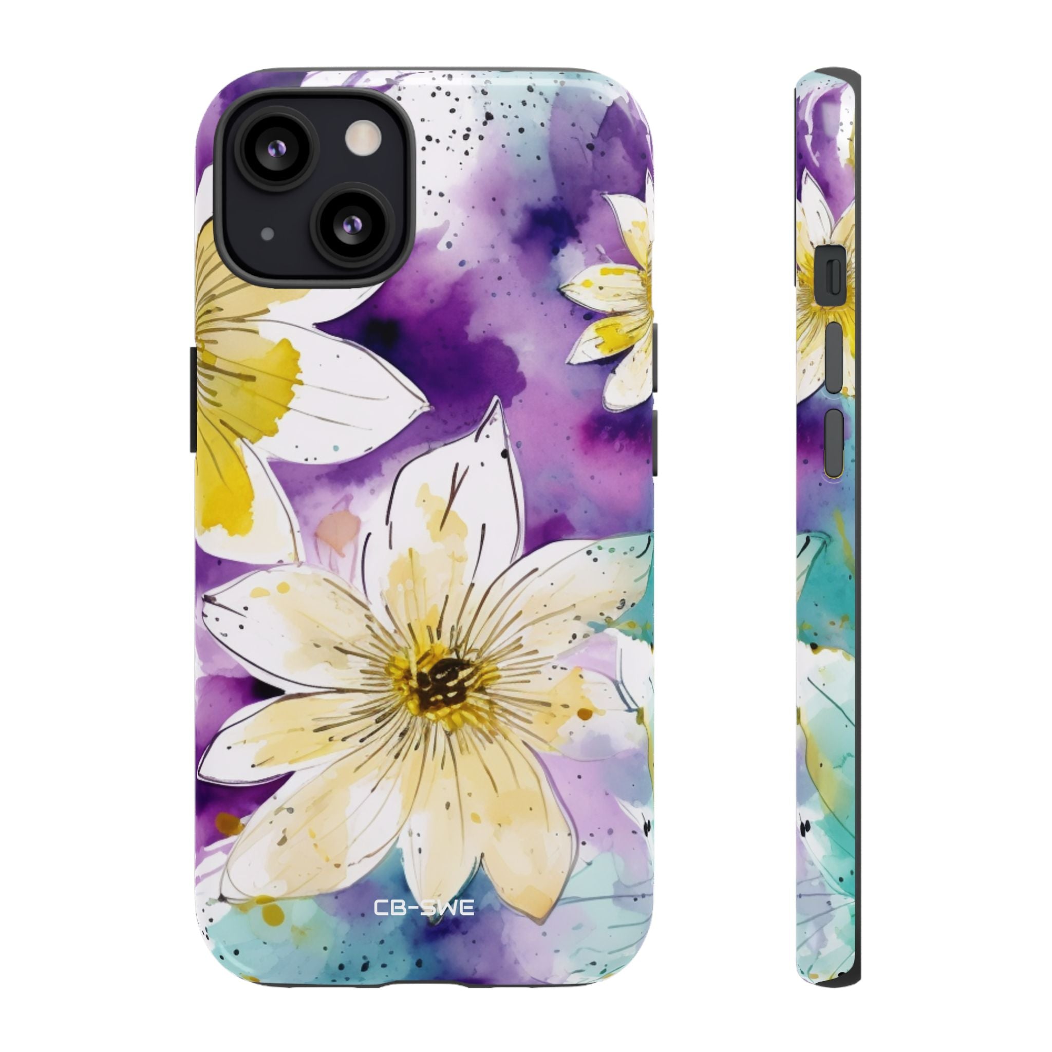 Vibrant Watercolor Flowers - iPhone Case