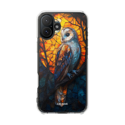 Owl Gazes Moonlight iPhone Case - Impact