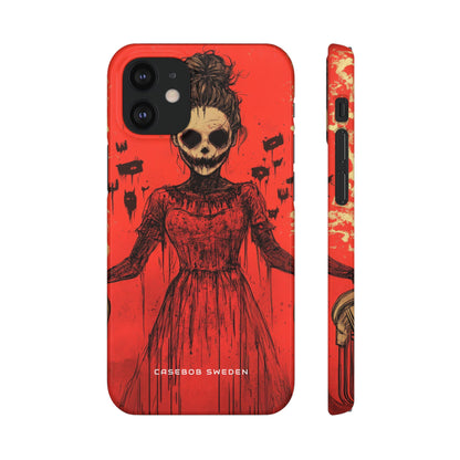 Haunting Scarlet Descent iPhone 12 - Slim Phone Case