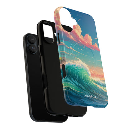 Turquoise Curl iPhone 16 Plus Case - Tough+