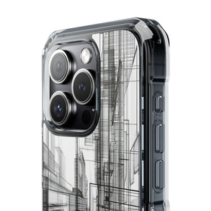 Architectural Maze - Phone Case for iPhone (Clear Impact - Magnetic)