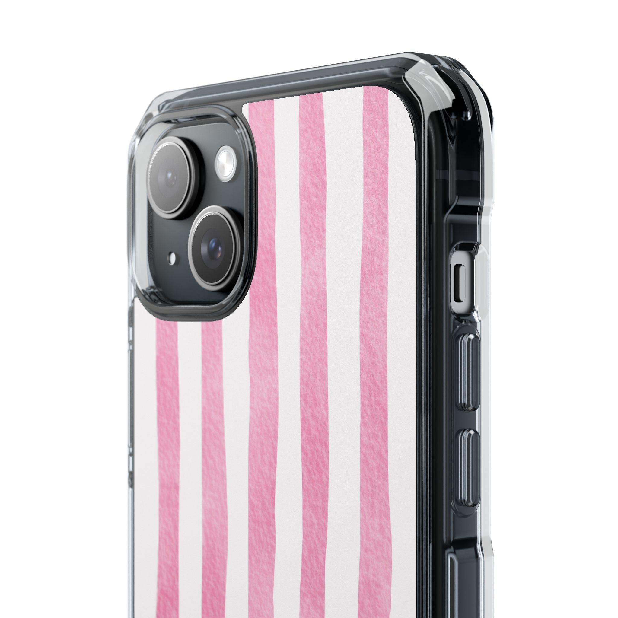 Pink Watercolor Stripes iPhone Case - Impact