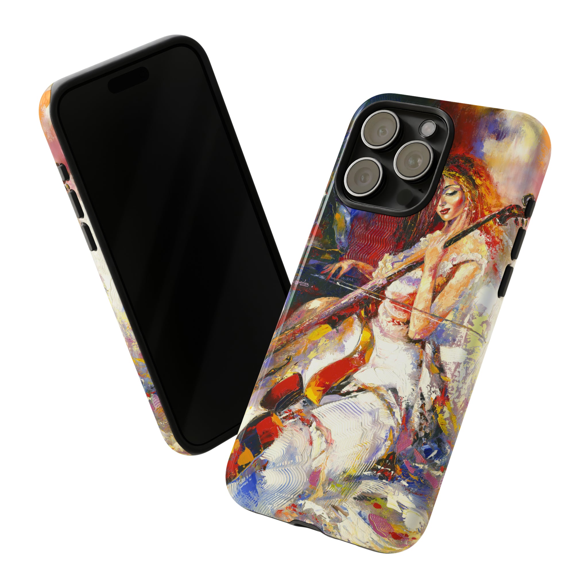 Girl Violoncello - Protective Phone Case