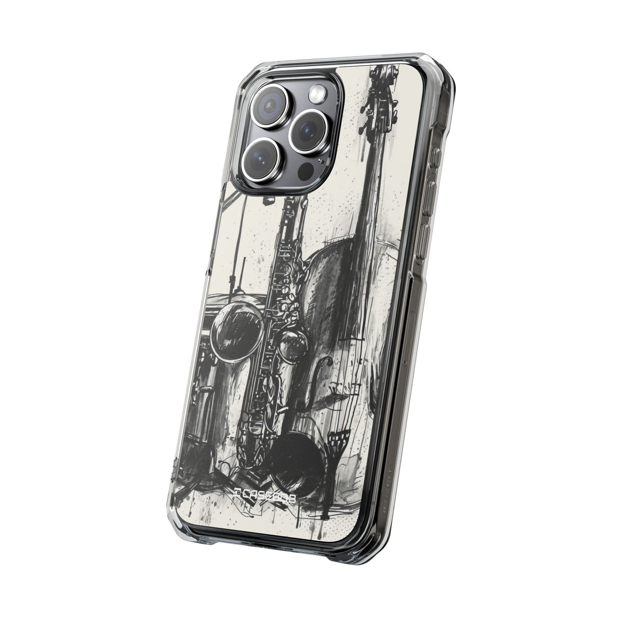 Jazz Ink Expressions - Phone Case for iPhone (Clear Impact - Magnetic)