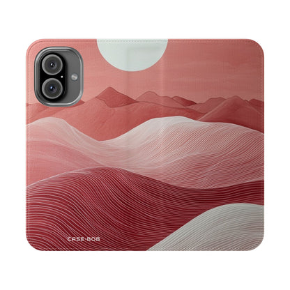 White Orb Dunes - iPhone 16  Case - Wallet