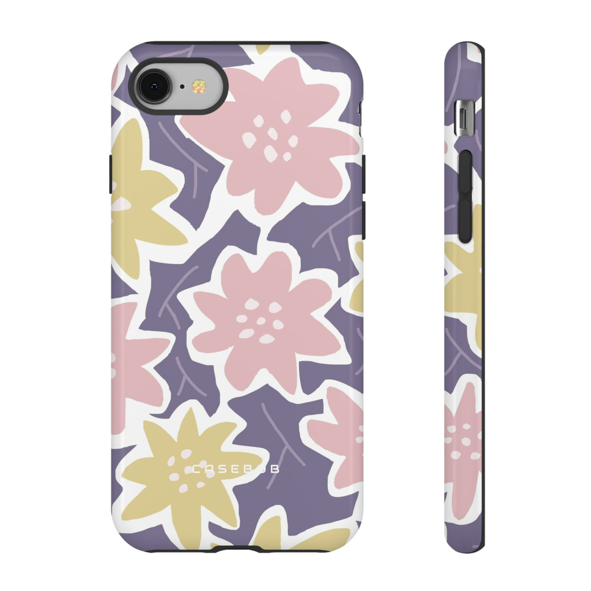 Purple Happy Flower - Protective Phone Case