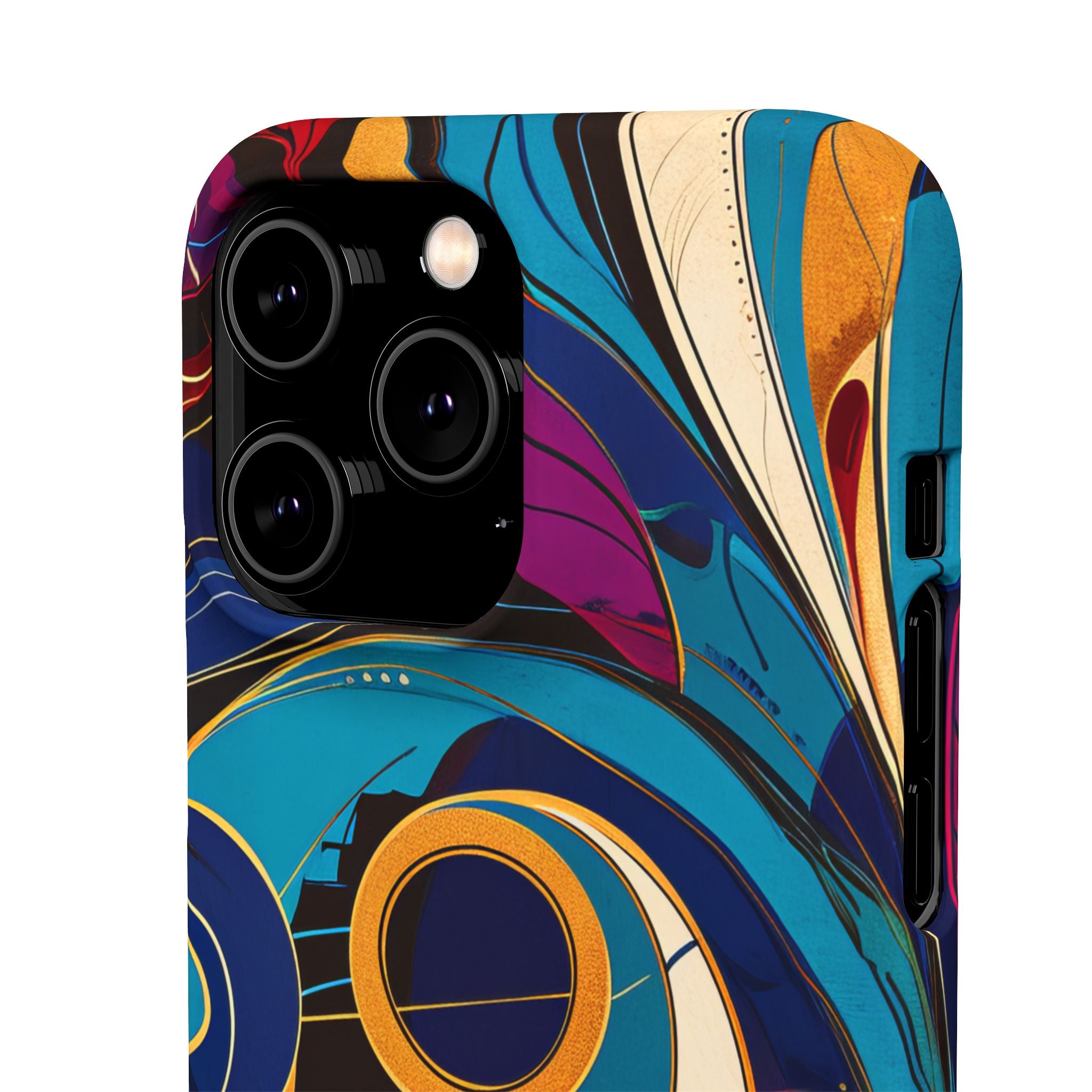 Vintage Vortex Harmony iPhone 14 - Slim Phone Case