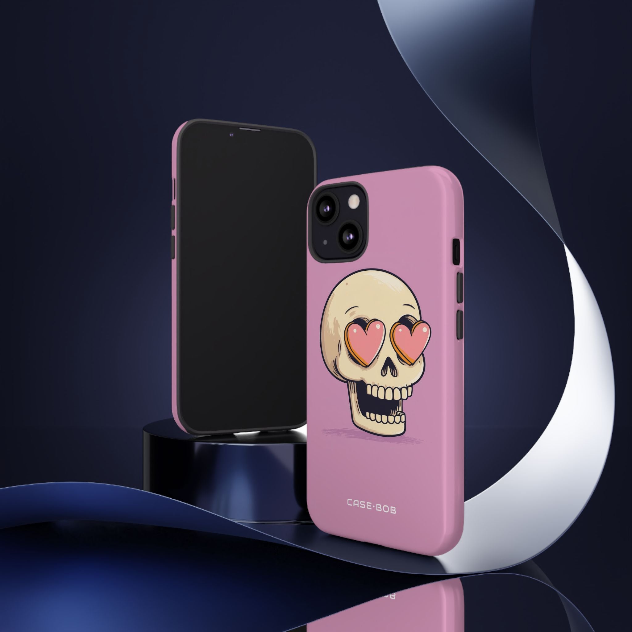 Heart Eyed Skull iPhone 13 Case - Tough