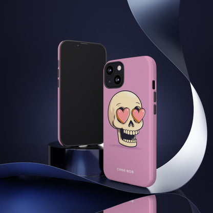 Heart Eyed Skull iPhone 13 Case - Tough