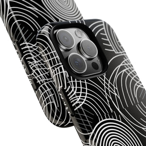 Ethereal Black and White Labyrinth - for iPhone 16