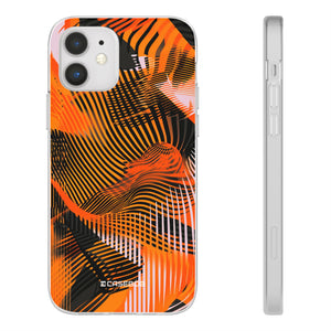 Pantone Tangerine Design | Handyhülle für iPhone (Flexible Hülle) 