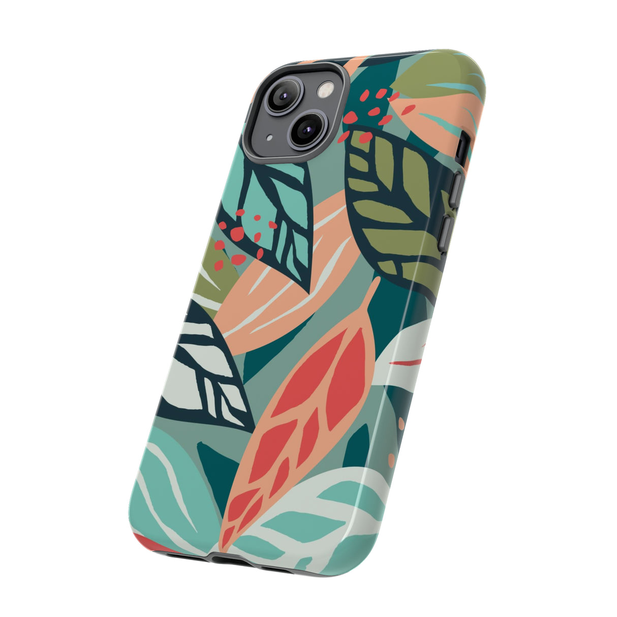 Mixed Tropical Leaf - Protective Phone Case