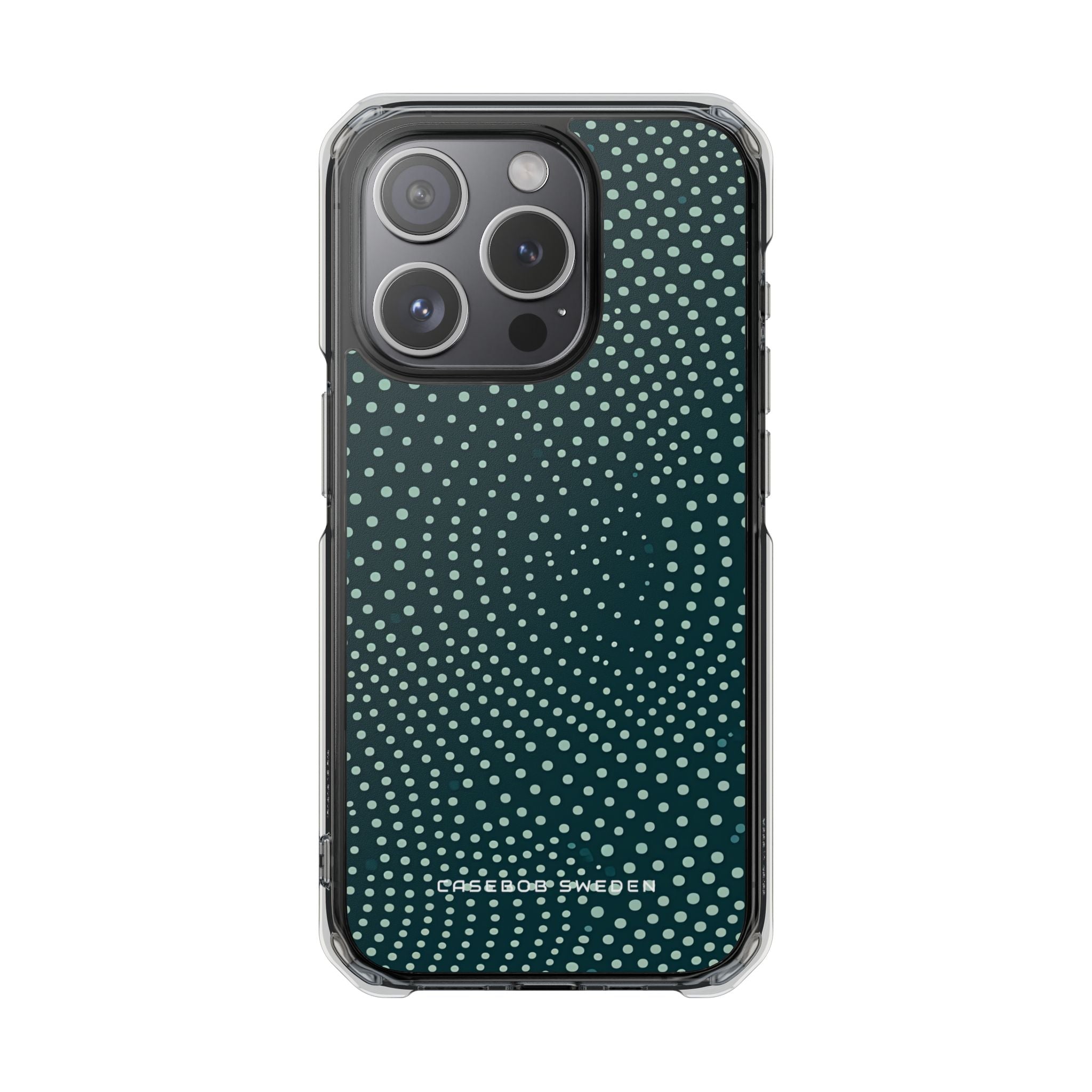 Teal Rippleflow iPhone 15 - Clear Impact Phone Case