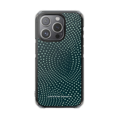 Teal Rippleflow iPhone 15 - Clear Impact Phone Case