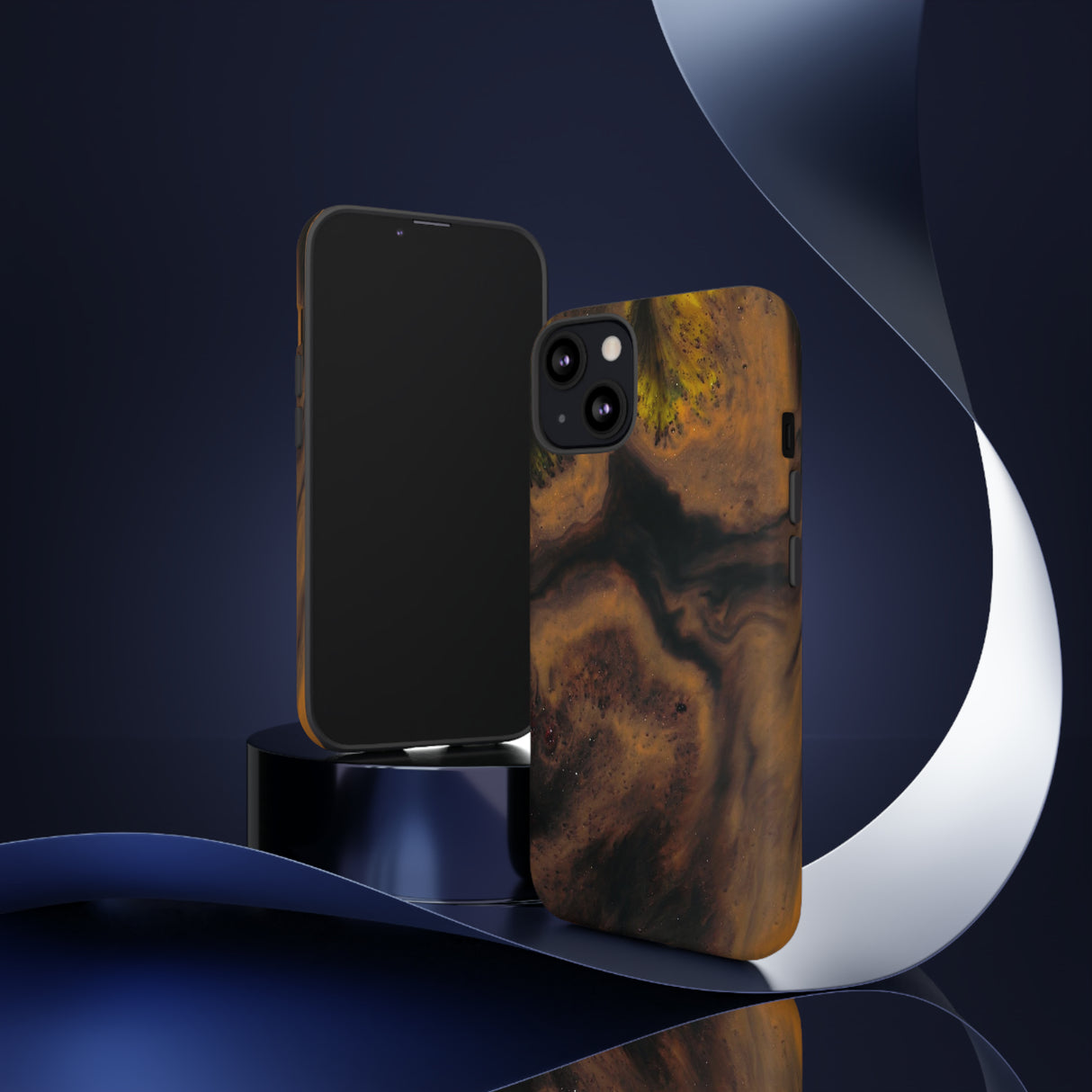 Brown Earth Ink Art - Protective Phone Case