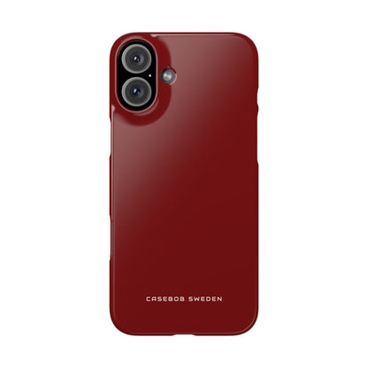 Maroon iPhone 16 - Slim Phone Case