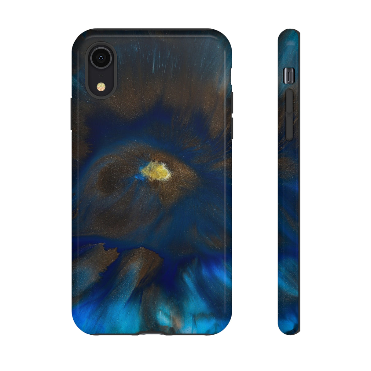 Space Galaxy Ink Art iPhone Case (Protective) iPhone XR Glossy Phone Case