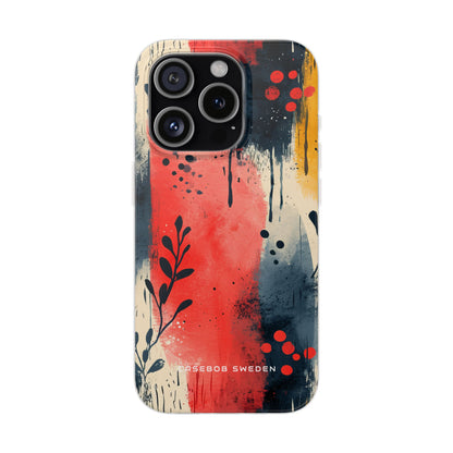 Vibrant Floral Energy iPhone 15 - Flexi Phone Case