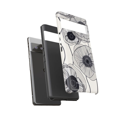 Modern Minimalist Flowers Google Pixel 6 - Tough Phone Case