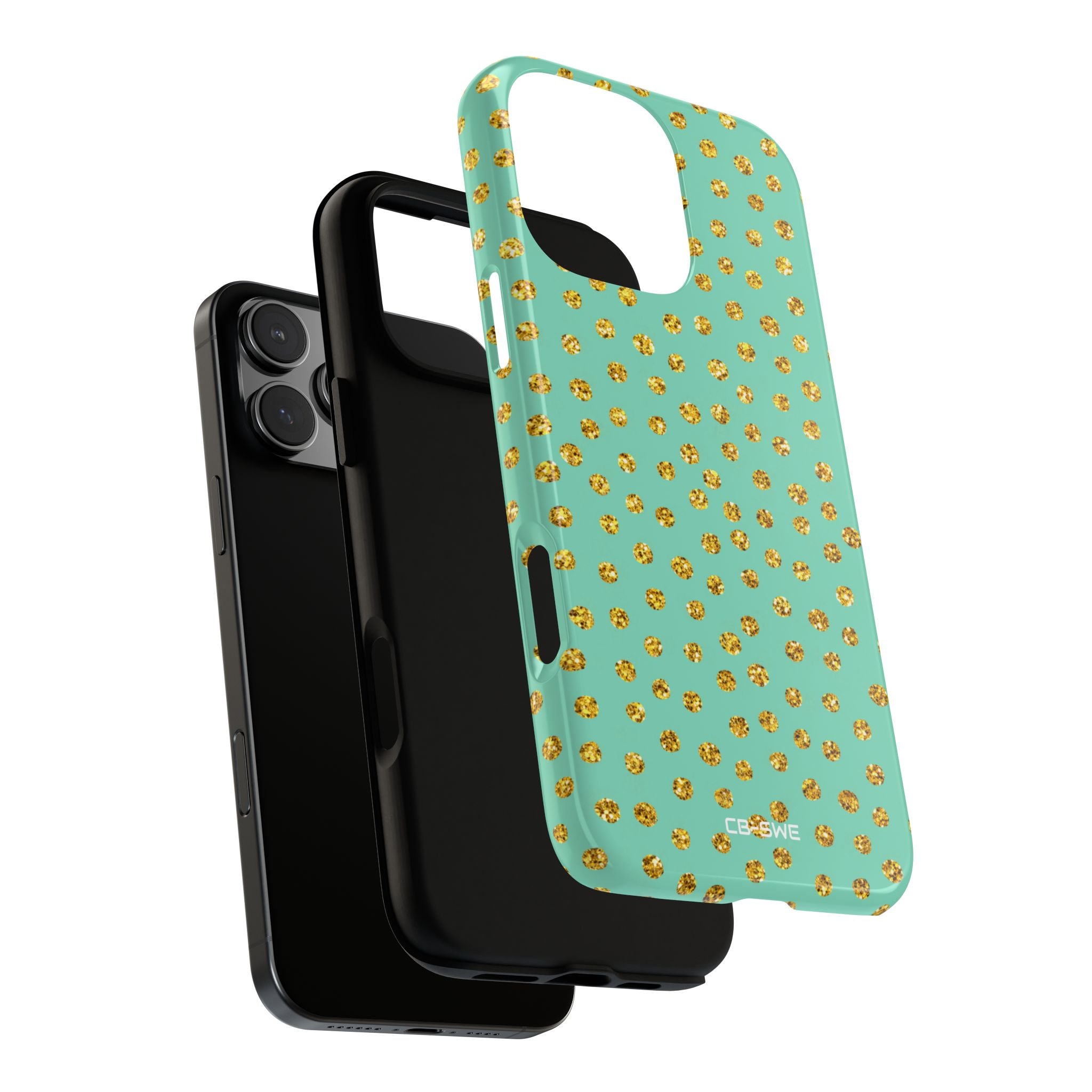 Golden Dots Dance - iPhone Case