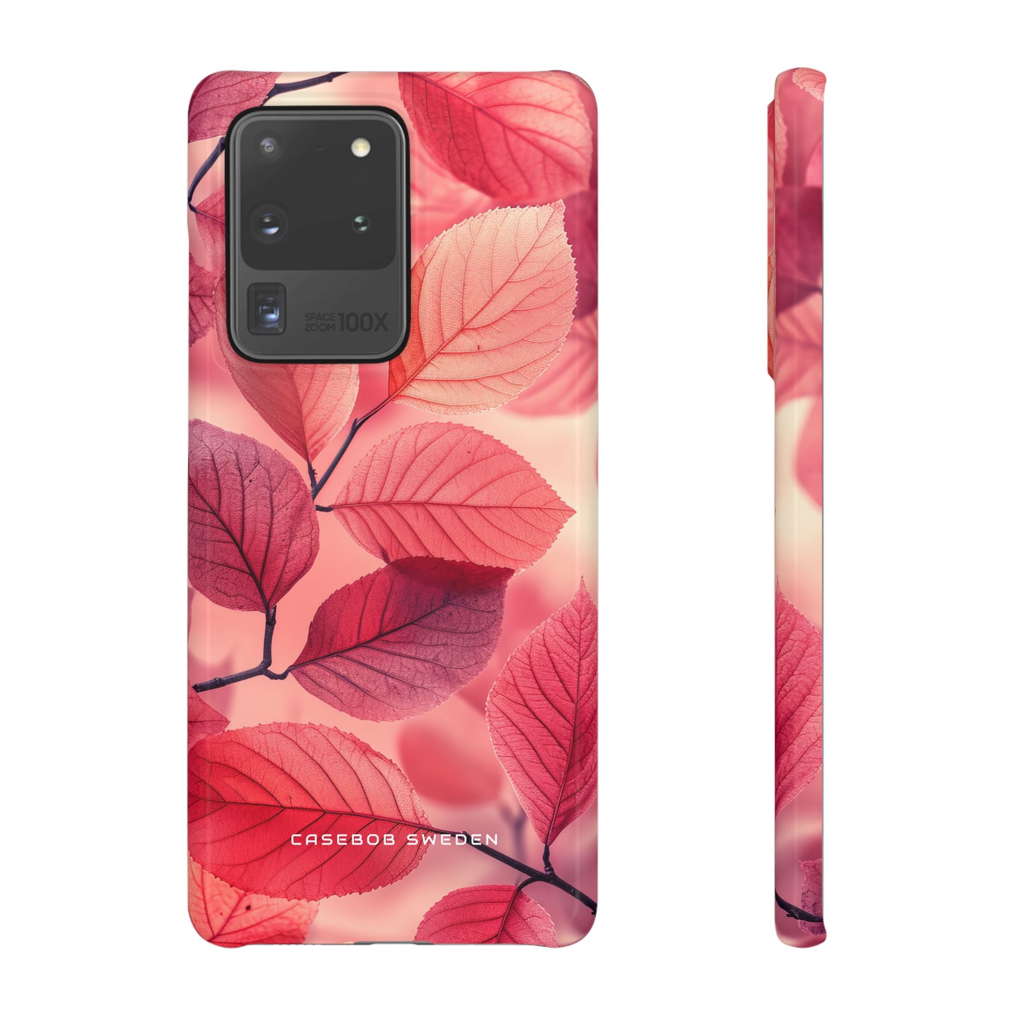 Elegant Pink Leaves Samsung S20 - Slim Phone Case