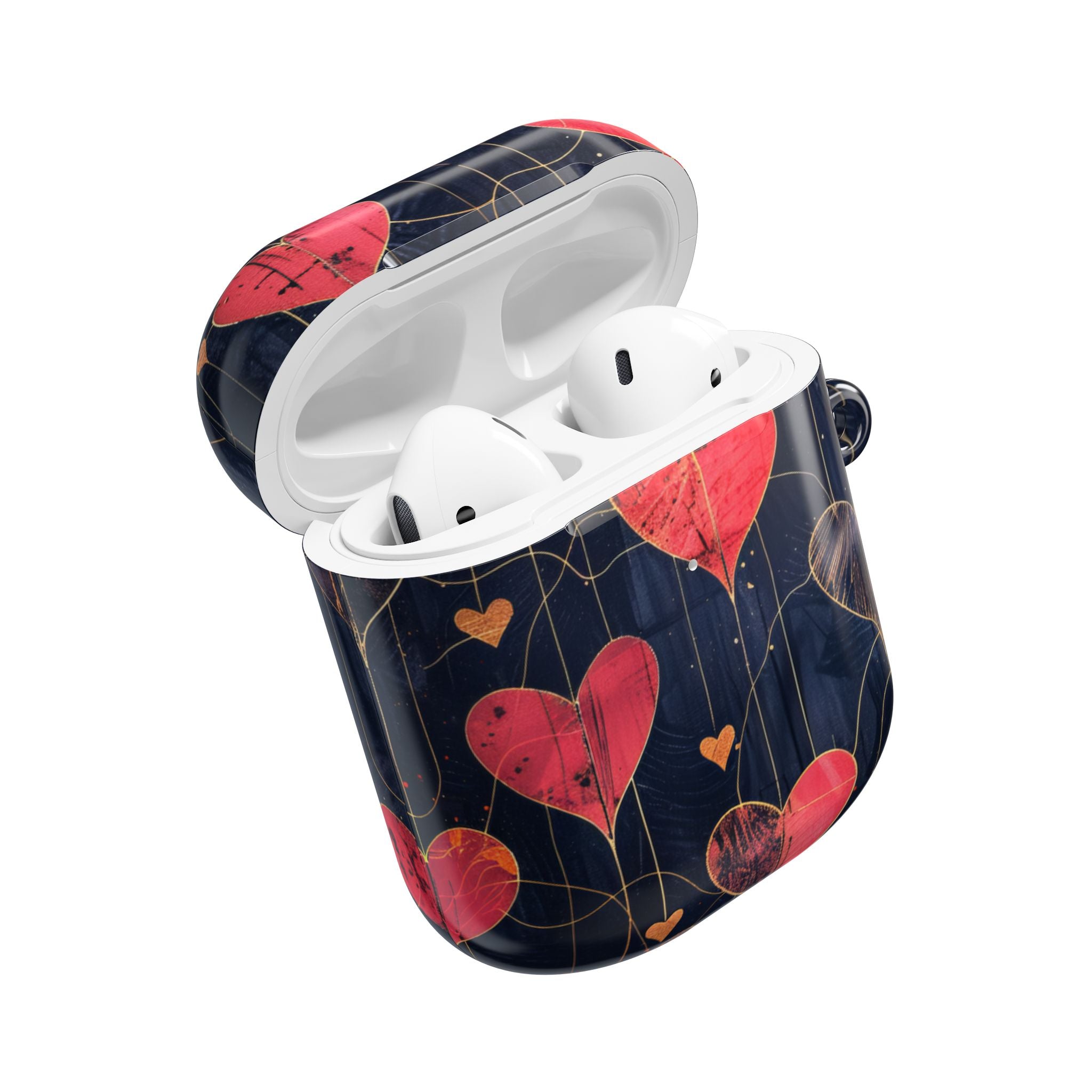 Rauhallinen sydänruudukko - AirPods Case