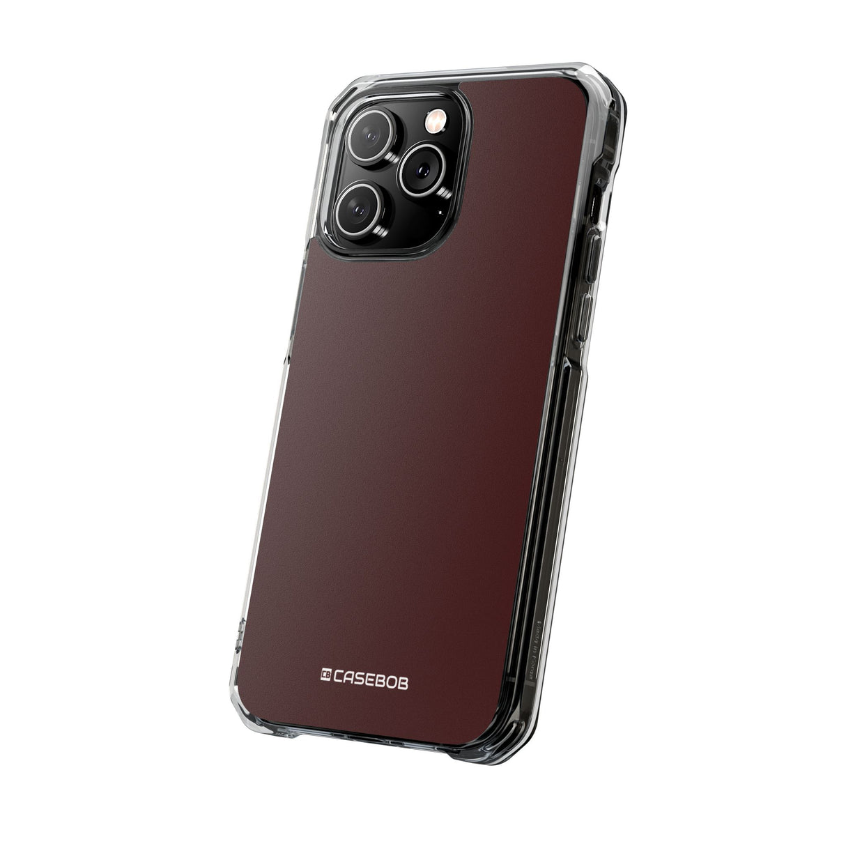 Oxblood Red | Phone Case for iPhone (Clear Impact Case - Magnetic)