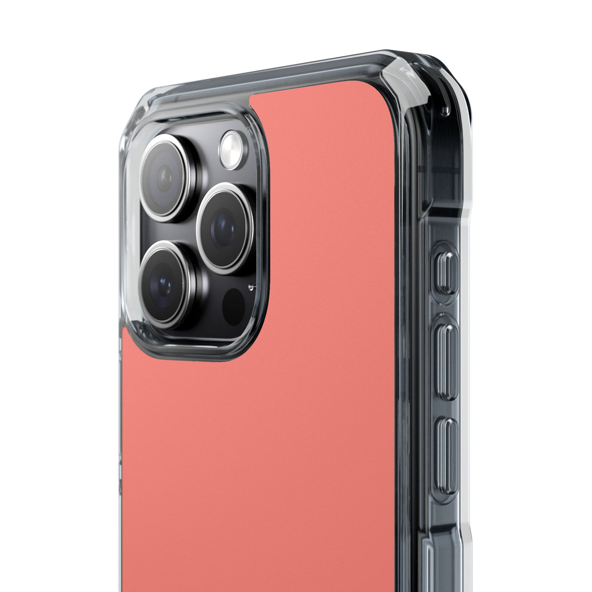 Coral Pink | Phone Case for iPhone (Clear Impact Case - Magnetic)