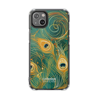 Vibrant Peacock Whirl iPhone 14 - Impact Clear+