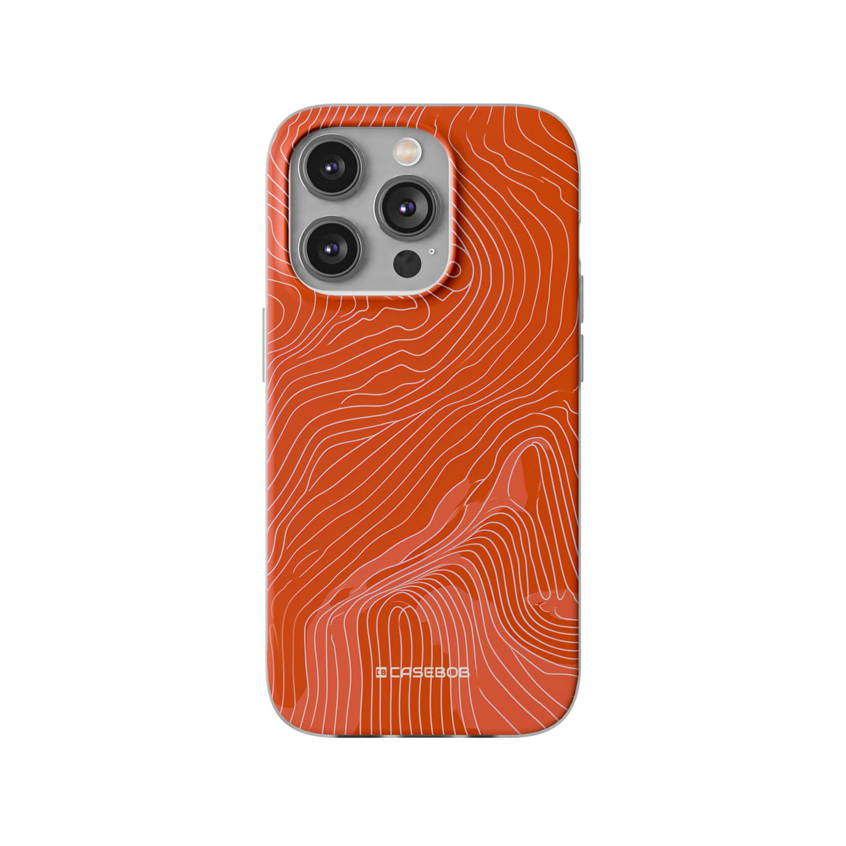 Pantone Tangerine Design | Handyhülle für iPhone (Flexible Hülle)