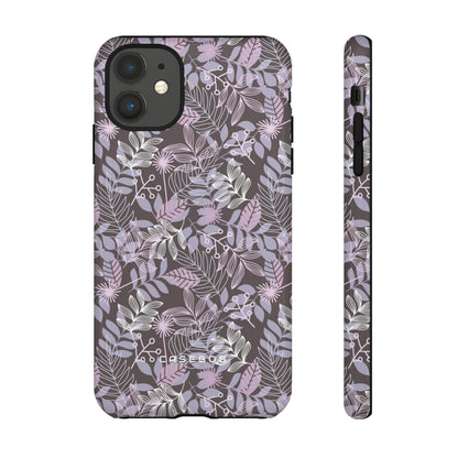 Dark Purple Leaf - Protective Phone Case