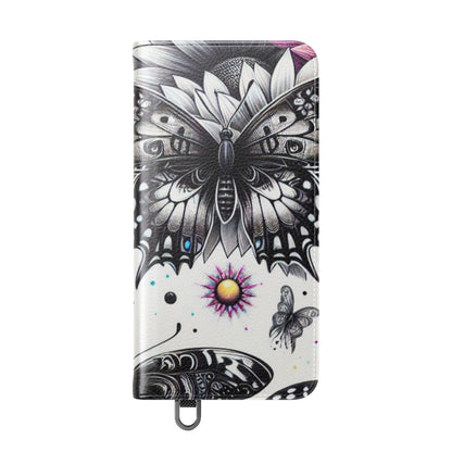 Monochrome Flutter - Samsung S25 Case - Wallet