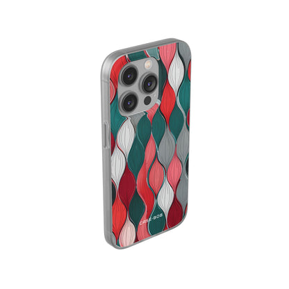 Leaf Cascade Teal iPhone 14 Pro Case - Soft