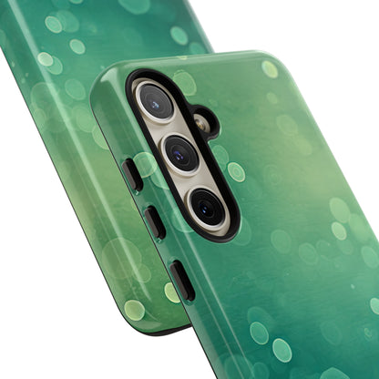 Green Dot Matrix - Protective Phone Case