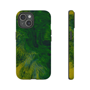 Dark Green Ink Art - Protective Phone Case